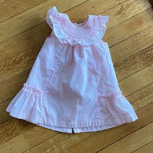 lili gaufrette pink sundress 6 months. NEW